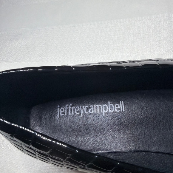 Jeffrey Campbell, Crocodile Patten Leather Loafers, Size 6 - Picture 4 of 4